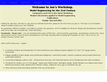 Tablet Screenshot of jons-workshop.com